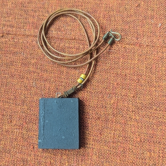 Orthodox Byzantine Necklace St Constantine St Helen Greek Wood Pendant - Picture 5 of 7